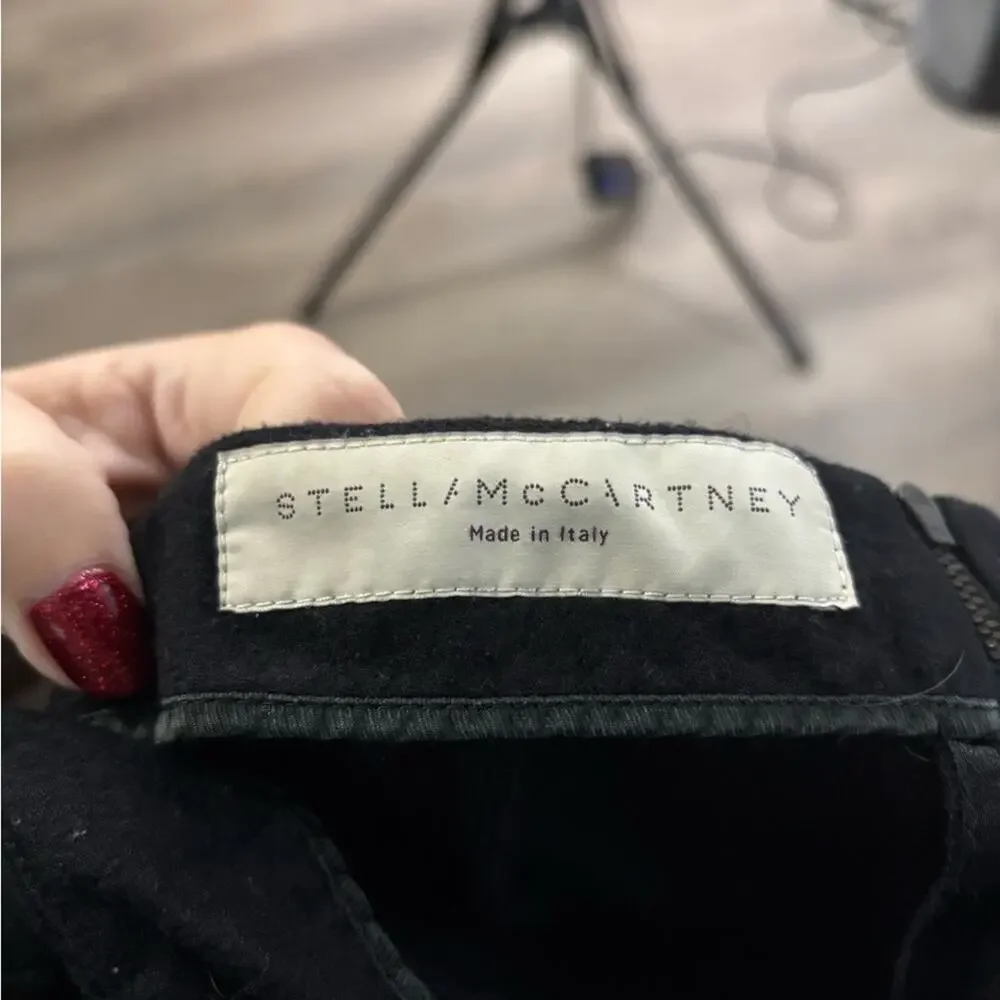 Stella McCartney Black A Line Skirt With Zippered Back 12